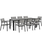 Modway Maine 9 Piece Outdoor Patio Dining Set  