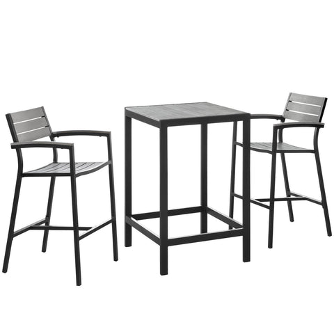 Modway Maine 3 Piece Outdoor Patio Dining Set EEI-1754