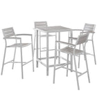 Modway Maine 5 Piece Outdoor Patio Bar Set  