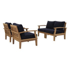 Modway Marina 4 Piece Outdoor Patio Teak Set EEI-1818
