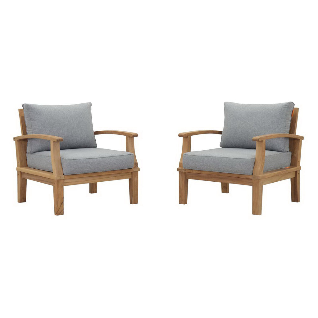 Modway Marina 2 Piece Outdoor Patio Teak Set  