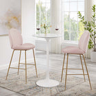 Modway Lippa 28" Round Faux Marble Bar Table