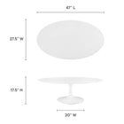 Modway Lippa 48" Oval-Shaped Wood Coffee Table