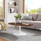 Modway Lippa 48" Oval Wood Coffee Table