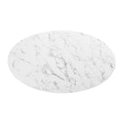 Modway Lippa 48" Oval Faux Marble Coffee Table