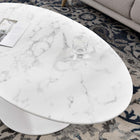 Modway Lippa 48" Oval Faux Marble Coffee Table