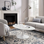 Modway Lippa 48" Oval Faux Marble Coffee Table