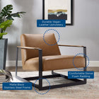 Modway Seg Vegan Leather Accent Chair