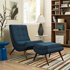 Modway Ramp Upholstered Fabric Lounge Chair Set