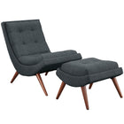 Modway Ramp Upholstered Fabric Lounge Chair Set  