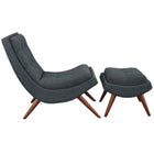 Modway Ramp Upholstered Fabric Lounge Chair Set