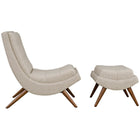 Modway Ramp Upholstered Fabric Lounge Chair Set