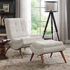 Modway Ramp Upholstered Fabric Lounge Chair Set