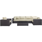 Modway Convene 7 Piece Outdoor Patio Sectional Set EEI-2157