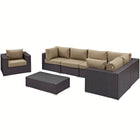 Modway Convene 7 Piece Outdoor Patio Sectional Set EEI-2157