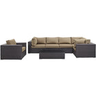 Modway Convene 7 Piece Outdoor Patio Sectional Set EEI-2157