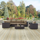 Modway Convene 7 Piece Outdoor Patio Sectional Set EEI-2157