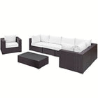 Modway Convene 7 Piece Outdoor Patio Sectional Set EEI-2157
