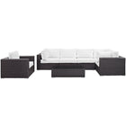 Modway Convene 7 Piece Outdoor Patio Sectional Set EEI-2157