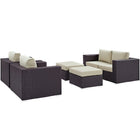 Modway Convene 5 Piece Outdoor Patio Sofa Set