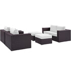 Modway Convene 5 Piece Outdoor Patio Sofa Set