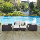 Modway Convene 5 Piece Outdoor Patio Sofa Set
