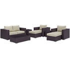 Modway Convene 8 Piece Outdoor Patio Sofa Set  