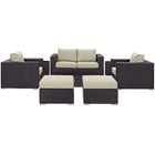 Modway Convene 8 Piece Outdoor Patio Sofa Set