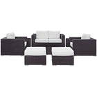 Modway Convene 8 Piece Outdoor Patio Sofa Set