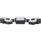 Modway Convene 8 Piece Outdoor Patio Sofa Set