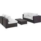 Modway Convene 5 Piece Outdoor Patio Sectional Set EEI-2163