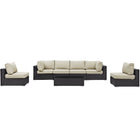 Modway Convene 7 Piece Outdoor Patio Sectional Set EEI-2164