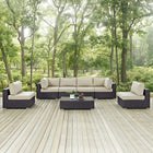 Modway Convene 7 Piece Outdoor Patio Sectional Set EEI-2164