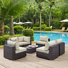 Modway Convene 7 Piece Outdoor Patio Sectional Set EEI-2164