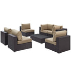 Modway Convene 7 Piece Outdoor Patio Sectional Set EEI-2164