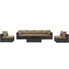 Modway Convene 7 Piece Outdoor Patio Sectional Set EEI-2164