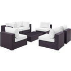 Modway Convene 7 Piece Outdoor Patio Sectional Set EEI-2164