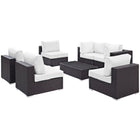 Modway Convene 7 Piece Outdoor Patio Sectional Set EEI-2164