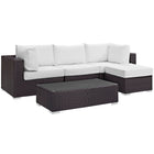 Modway Convene 5 Piece Outdoor Patio Sectional Set EEI-2172
