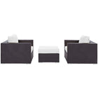 Modway Convene 3 Piece Outdoor Patio Sofa Set