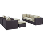 Modway Convene 7 Piece Outdoor Patio Sectional Set EEI-2200