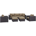 Modway Convene 7 Piece Outdoor Patio Sectional Set EEI-2200