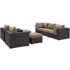 Modway Convene 7 Piece Outdoor Patio Sectional Set EEI-2200