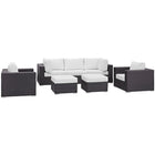 Modway Convene 7 Piece Outdoor Patio Sectional Set EEI-2200