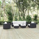 Modway Convene 7 Piece Outdoor Patio Sectional Set EEI-2200