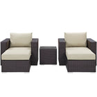 Modway Convene 5 Piece Outdoor Patio Sectional Set
