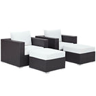Modway Convene 4 Piece Outdoor Patio Sectional Set