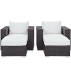 Modway Convene 4 Piece Outdoor Patio Sectional Set