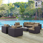 Modway Convene 8 Piece Outdoor Patio Sectional Set EEI-2203