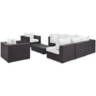 Modway Convene 8 Piece Outdoor Patio Sectional Set EEI-2203